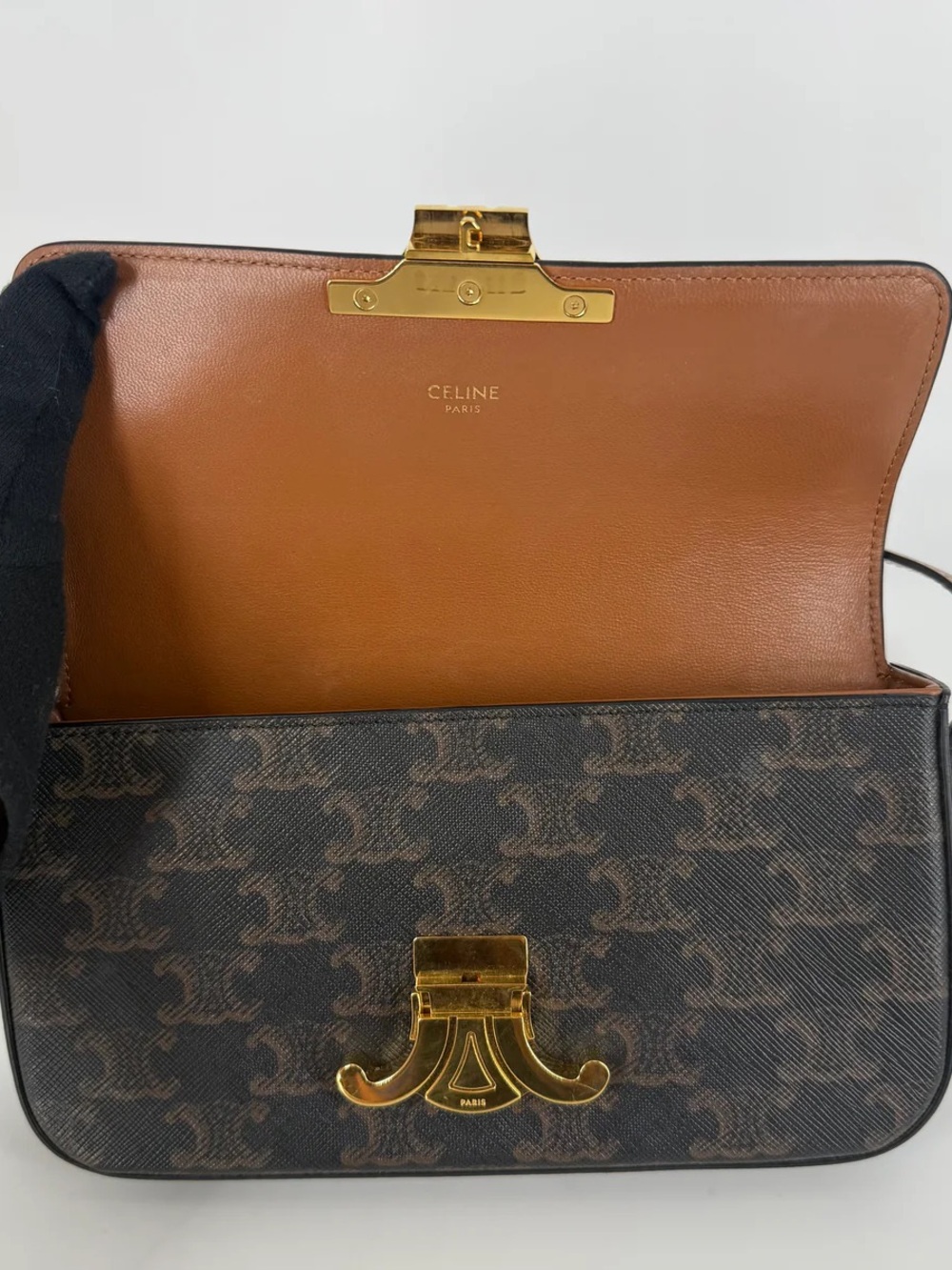 Celine Claude Triomphe Shoulder Bag - Picture 9 of 12